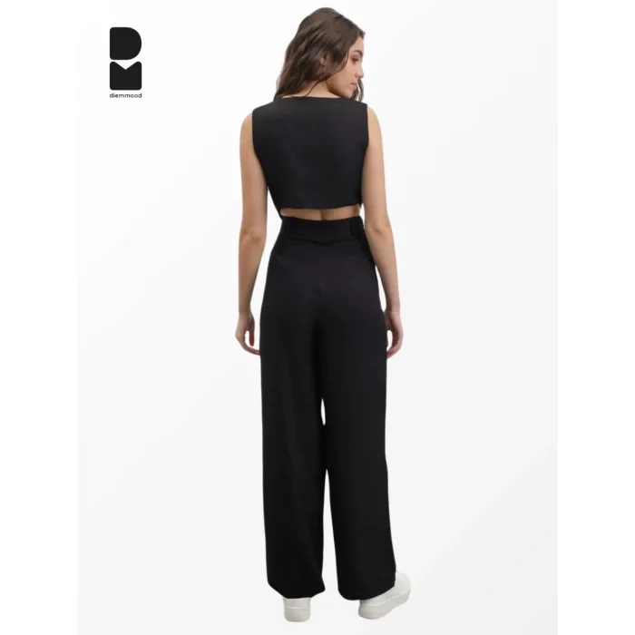 Kadın Siyah Bol Paça Palazzo Pantolon
