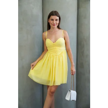 Kadın Tül Mini Elbise