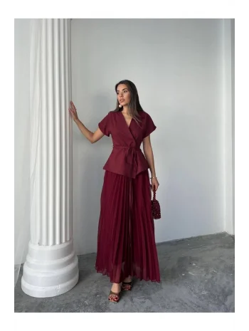 Kadın Piliseli Pinterest Model Etek Büstiyer Takım