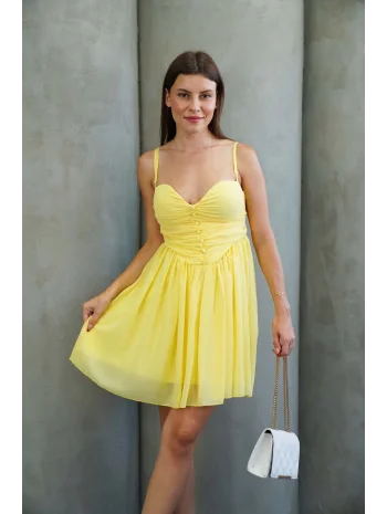 Kadın Tül Mini Elbise