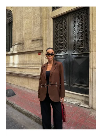 Kadın Çengel Detaylı Blazer Ceket