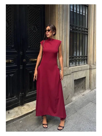 Kadın Vatkalı Maxi Elbise