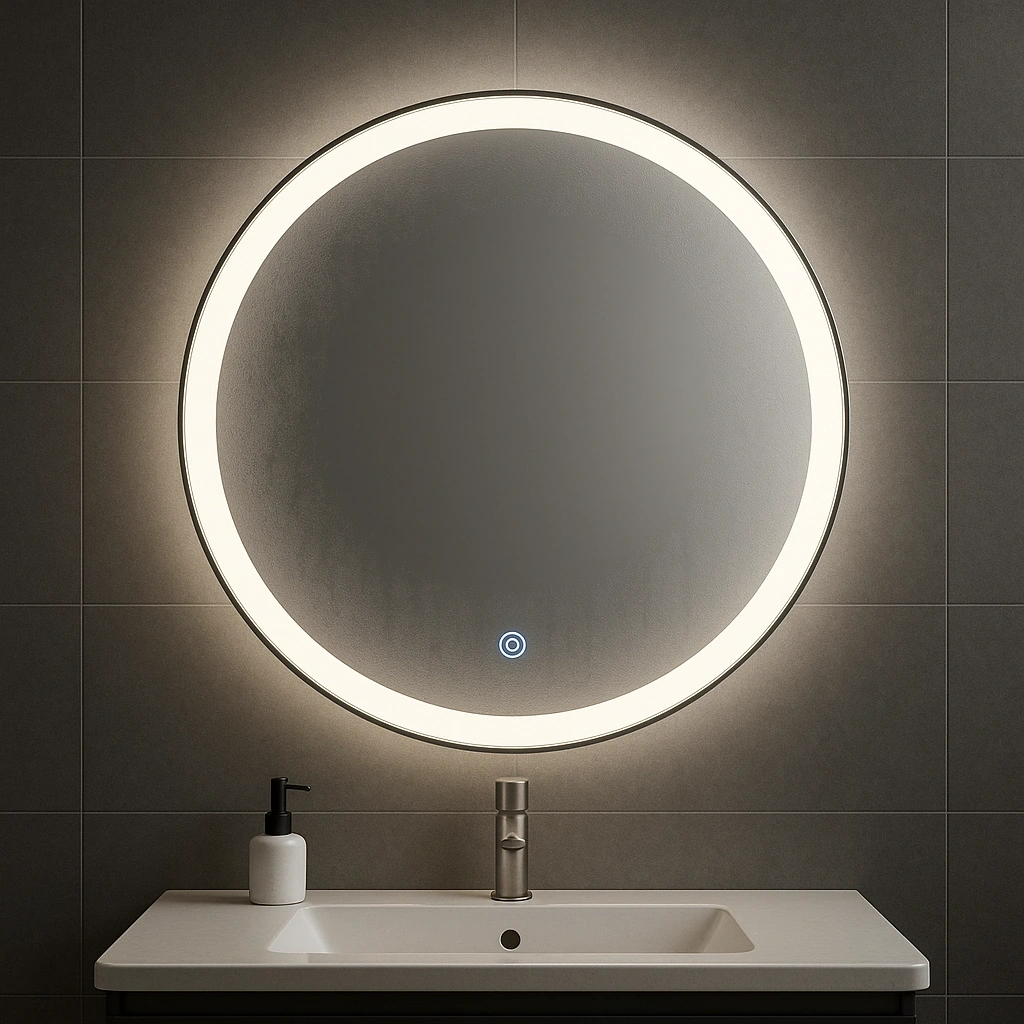 Ledli Yuvarlak Banyo Aynaları