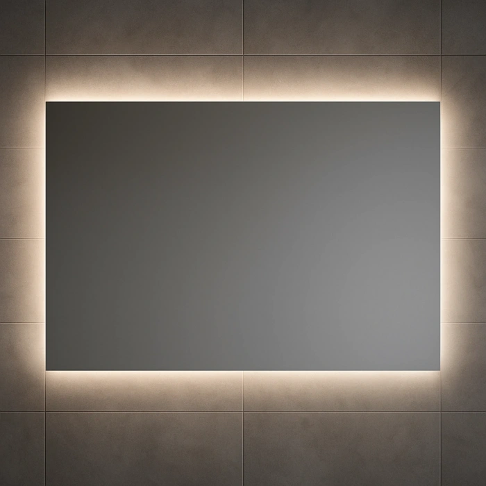 50x70 cm Dikdörtgen Ledli Banyo Aynası
