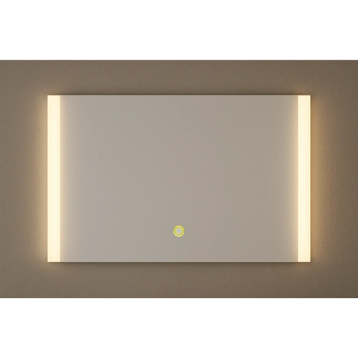 80x100 cm Dikdörtgen Kumlama Ledli Dokunmatik Tuşlu Banyo Aynası