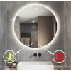 60 cm (çap) Buğu Çözücülü Dokunmatik Işıklı Ledli Yuvarlak Banyo Aynası