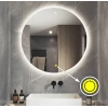 90 cm (çap) Ledli Yuvarlak Banyo Aynası