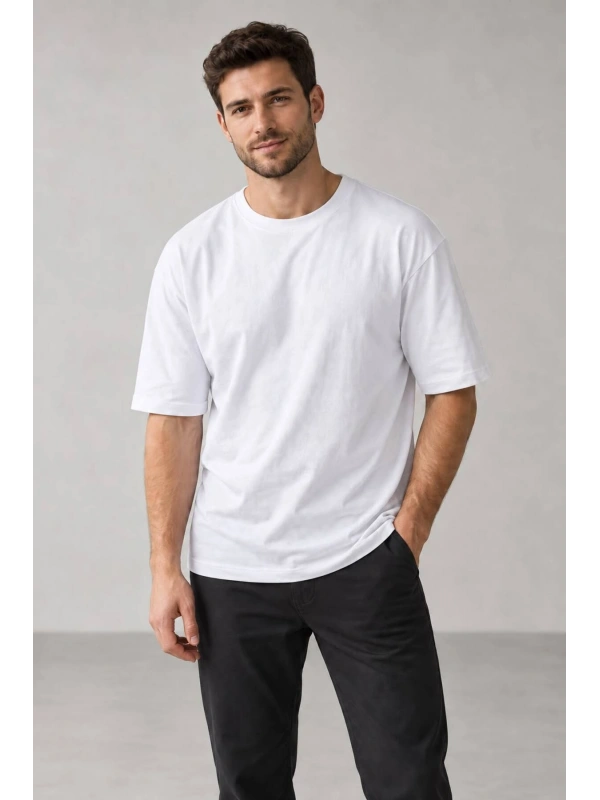 Erkek Basic Oversize Tişört