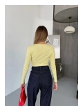 Bisiklet Yaka Basic Uzun Kollu Slim Fit Kadın Body