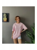 Kadın Oversize Basic Tişört – Salaş Kesim Pamuklu Günlük T-Shirt