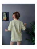 Kadın Oversize Basic Tişört – Salaş Kesim Pamuklu Günlük T-Shirt