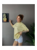 Kadın Oversize Basic Tişört – Salaş Kesim Pamuklu Günlük T-Shirt