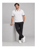 Fermuarlı Polo Yaka Kısa Kollu Triko T-shirt