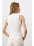 Kadın Fitilli Ribana Halter Yaka Atlet — Yazlık Şık Basic