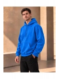 Unisex Oversize Kapüşonlu Kanguru Cepli 3 İplik Şardonlu Sweatshirt