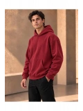 Unisex Oversize Kapüşonlu Kanguru Cepli 3 İplik Şardonlu Sweatshirt