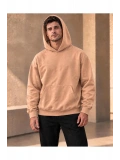 Unisex Oversize Kapüşonlu Kanguru Cepli 3 İplik Şardonlu Sweatshirt
