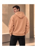 Unisex Oversize Kapüşonlu Kanguru Cepli 3 İplik Şardonlu Sweatshirt