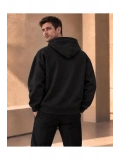 Unisex Oversize Kapüşonlu Kanguru Cepli 3 İplik Şardonlu Sweatshirt