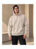 Unisex Oversize Kapüşonlu Kanguru Cepli 3 İplik Şardonlu Sweatshirt