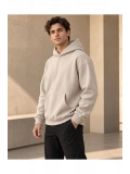 Unisex Oversize Kapüşonlu Kanguru Cepli 3 İplik Şardonlu Sweatshirt