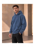 Unisex Oversize Kapüşonlu Kanguru Cepli 3 İplik Şardonlu Sweatshirt