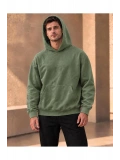 Unisex Oversize Kapüşonlu Kanguru Cepli 3 İplik Şardonlu Sweatshirt