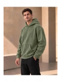 Unisex Oversize Kapüşonlu Kanguru Cepli 3 İplik Şardonlu Sweatshirt