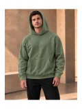 Unisex Oversize Kapüşonlu Kanguru Cepli 3 İplik Şardonlu Sweatshirt