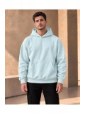 Unisex Oversize Kapüşonlu Kanguru Cepli 3 İplik Şardonlu Sweatshirt