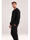 Erkek Oversize Bisiklet Yaka Basic Sweatshirt