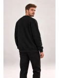 Erkek Oversize Bisiklet Yaka Basic Sweatshirt