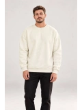Erkek Oversize Bisiklet Yaka Basic Sweatshirt