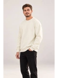 Erkek Oversize Bisiklet Yaka Basic Sweatshirt