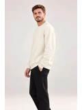 Erkek Oversize Bisiklet Yaka Basic Sweatshirt
