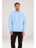 Erkek Oversize Bisiklet Yaka Basic Sweatshirt