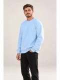 Erkek Oversize Bisiklet Yaka Basic Sweatshirt