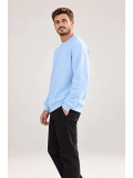 Erkek Oversize Bisiklet Yaka Basic Sweatshirt