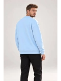 Erkek Oversize Bisiklet Yaka Basic Sweatshirt