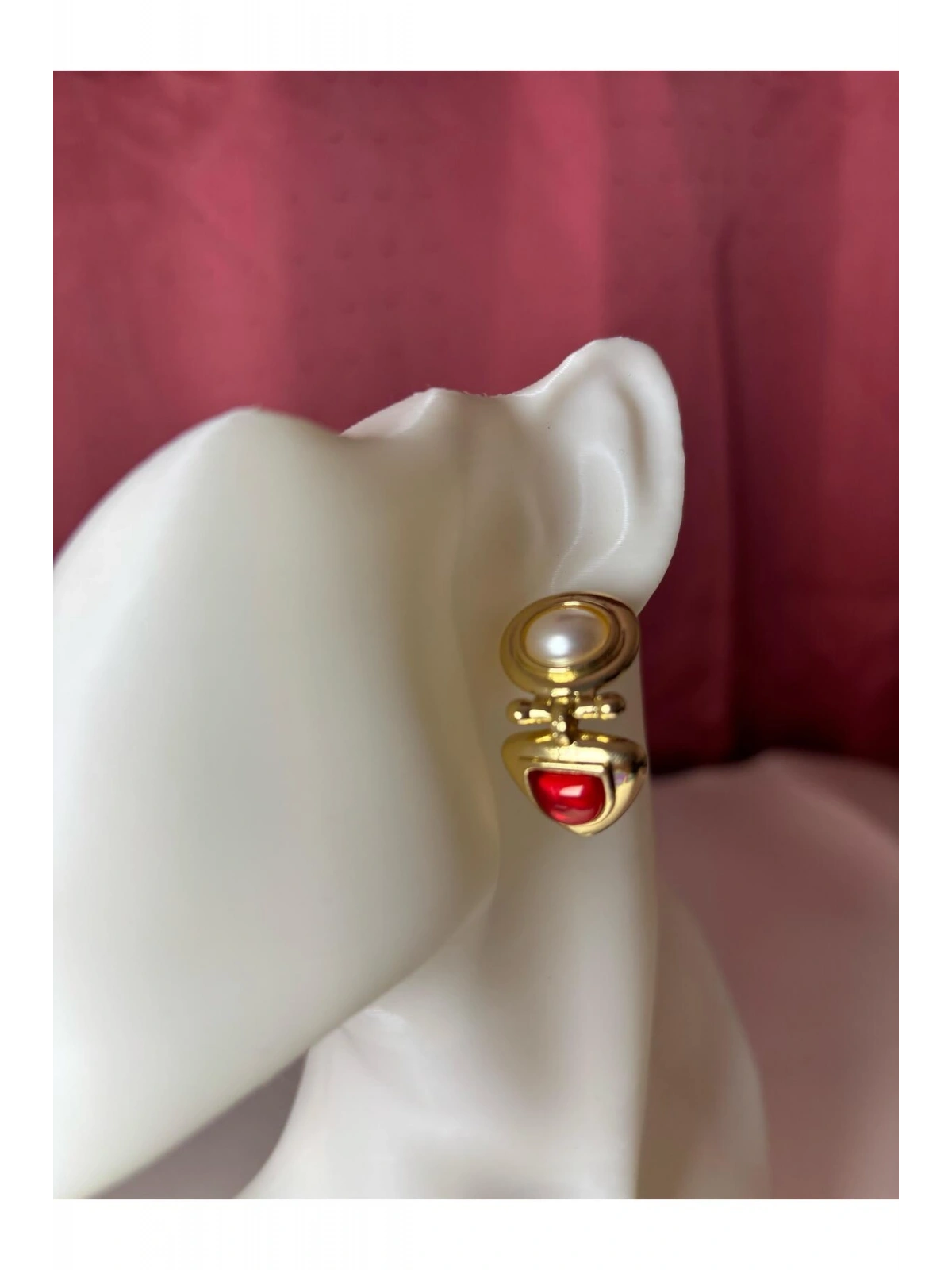 Gold Renk Sallantı Model Pirinç VİP Kadın Küpe