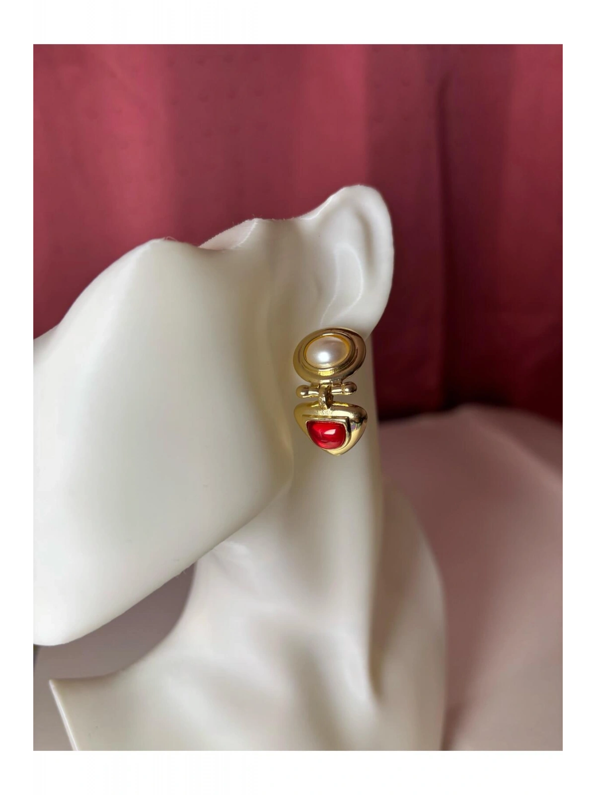 Gold Renk Sallantı Model Pirinç VİP Kadın Küpe
