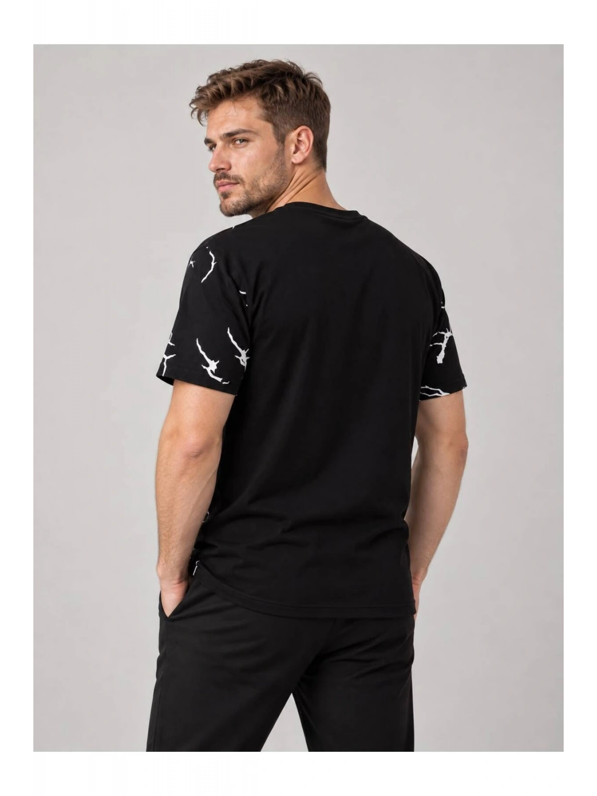 Erkek Bisiklet Yaka Oversize T-shirt