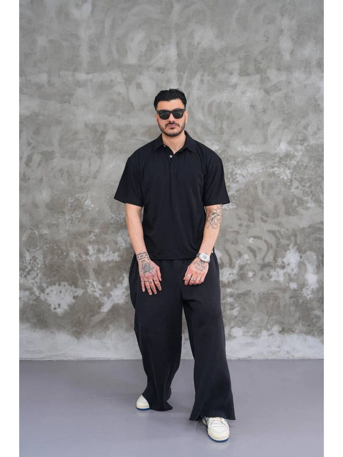 Erkek Polo Yaka Oversize T-shirt