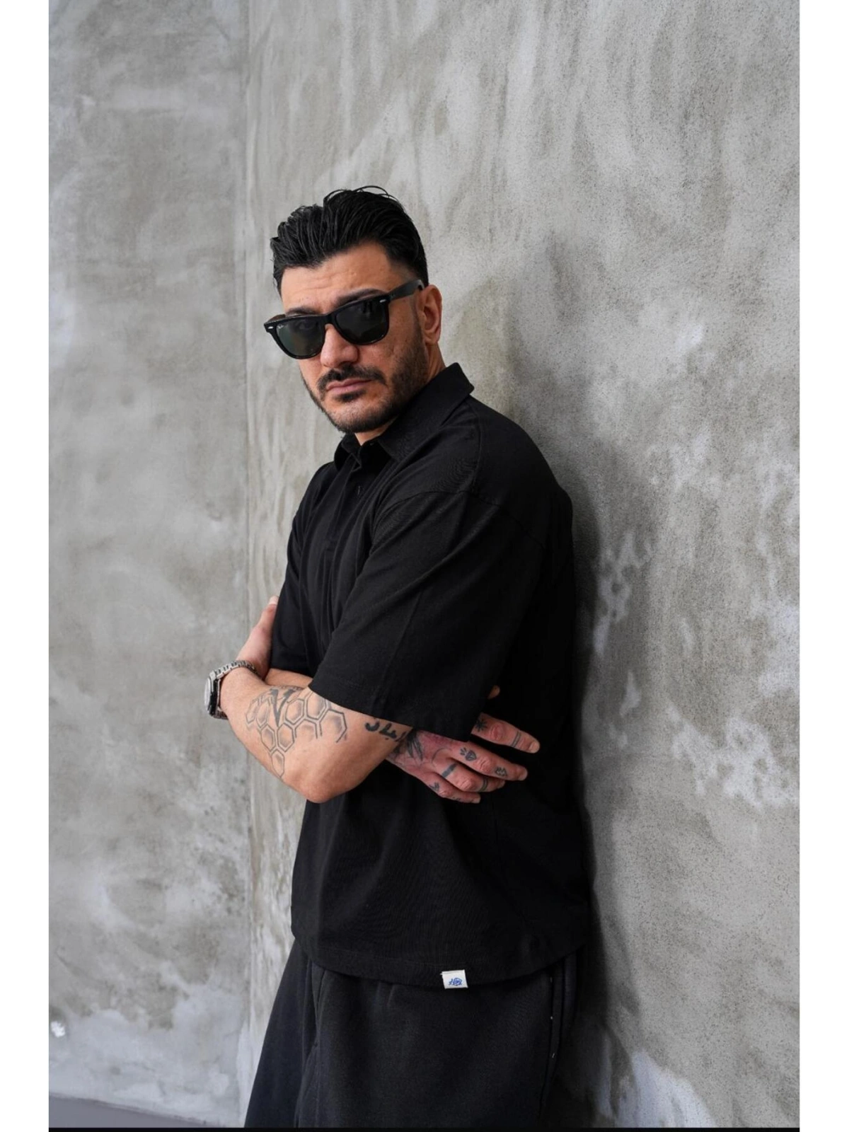 Erkek Polo Yaka Oversize T-shirt
