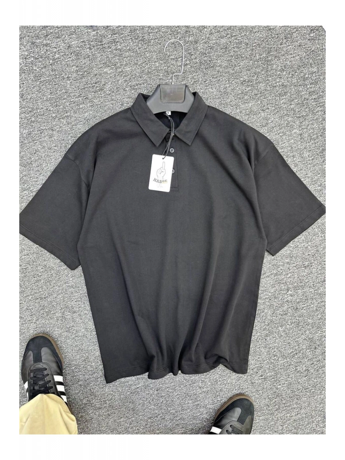 Erkek Polo Yaka Oversize T-shirt
