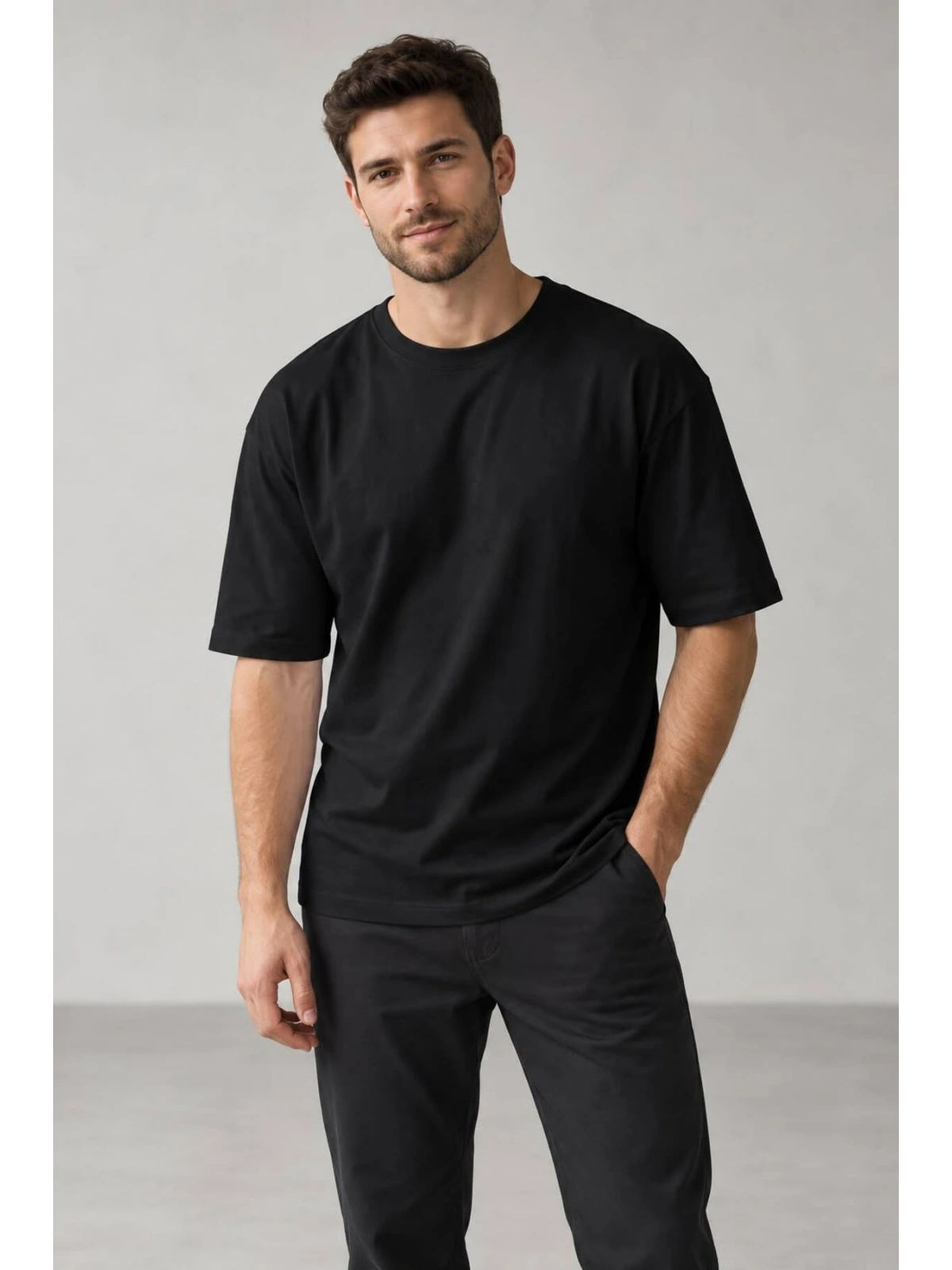 Erkek Basic Oversize Tişört