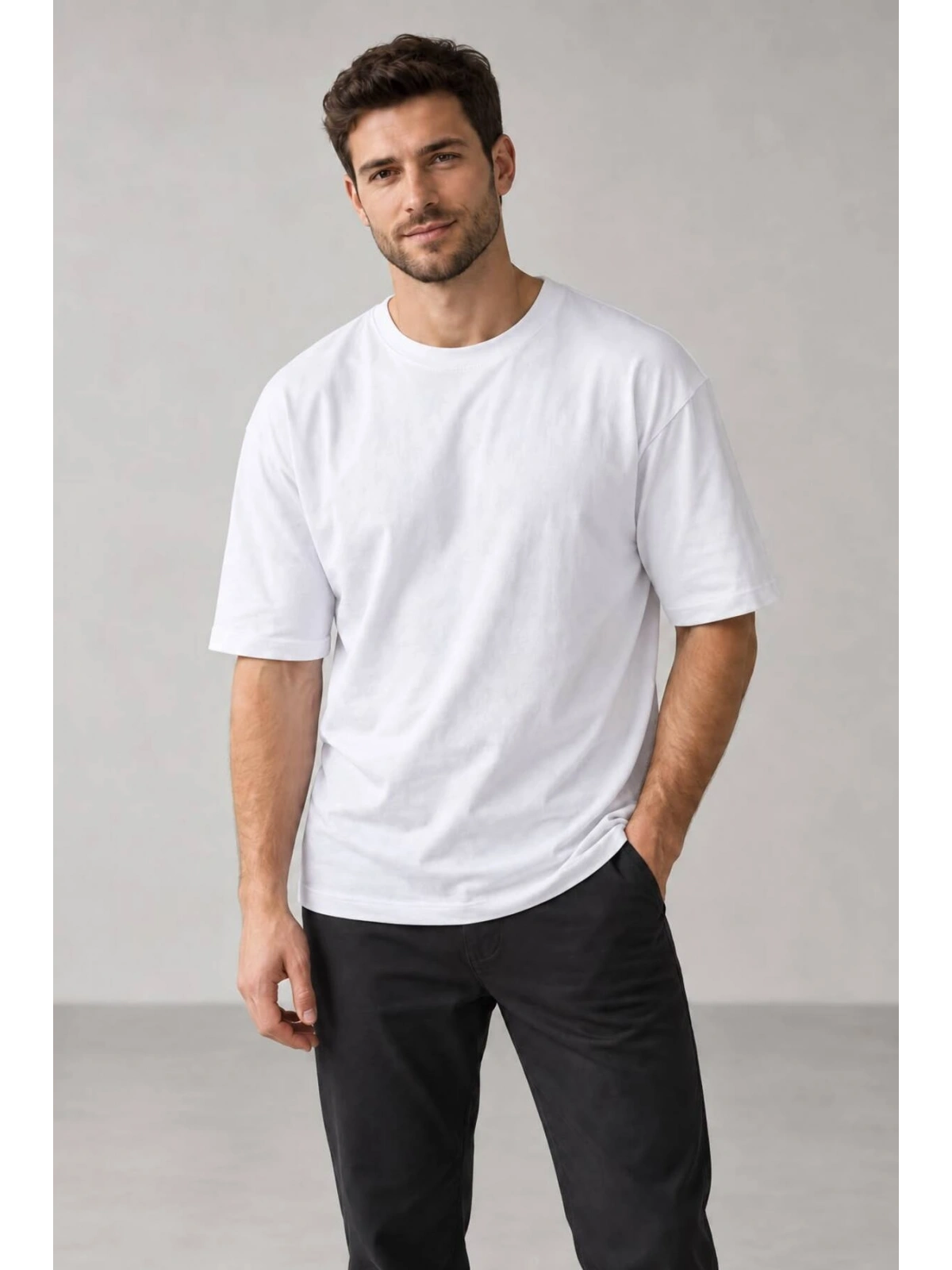 Erkek Basic Oversize Tişört