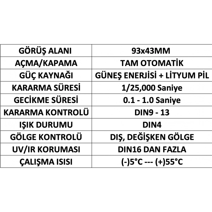 COLORMATİC KAYNAK MASKESİ CET ALOE-BY433E