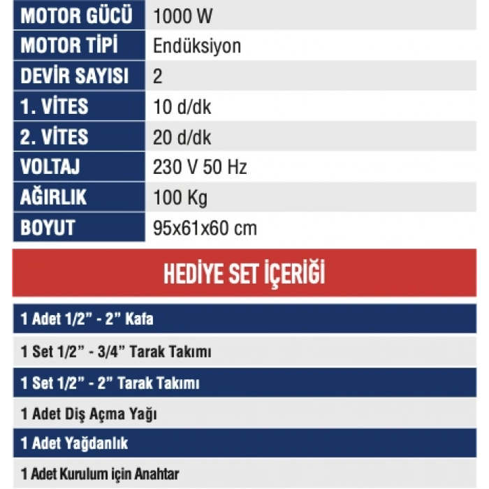 MERCURE PAFTA MAKİNASI 1/2-3 TEZGAH TİPİ ELEKTRİKLİ