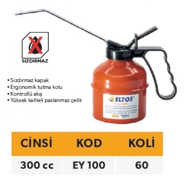 ELTOS METAL YAĞDANLIK 300ML.